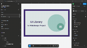 Gif of Figma UI Library for Webdesign clickthrough